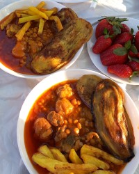 قیمه بادمجون ورق گلم