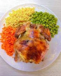 مرغ بریان خانگی