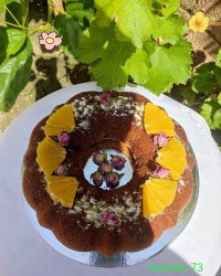 کیک پرتقال شکلاتی