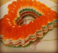 ژله رنگ رنگی جذاب