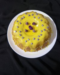 کیک هل و گلاب و زعفرون