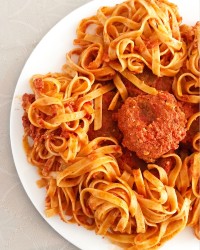 پاستا فتوچینی با کباب پنیری