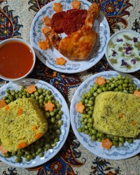 نخود فرنگی پلو