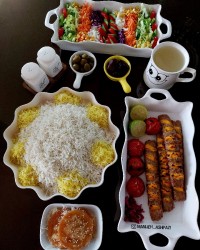 کباب کوبیده نگینی روز پسر