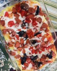 پیتزای فوری بدون خمیر