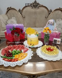 کیک اسفنجی (با سه قلم مواد)
