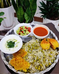 نخود فرنگی پلو