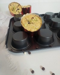 کاپ کیک نارگیل بادام زمینی