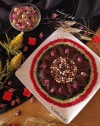 حلوا سه آرد با شیره خرما