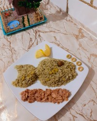 باقالی پلو با تن ماهی