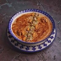 پودینگ موز و خرما