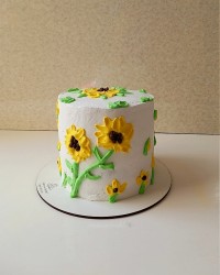 کیک گل آفتاب گردان