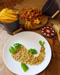 میگو و خلال سیب زمینی