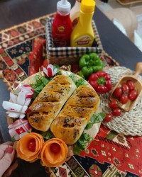 اشترودل مرغ و گوشت