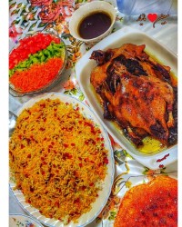 غاز و اردک شکم پر مازندرانی به دوروش