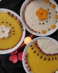 شله زرد و شیر برنج