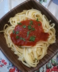 اسپاگتی با سس گوجه