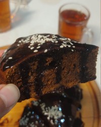 کیک ارده و شیره