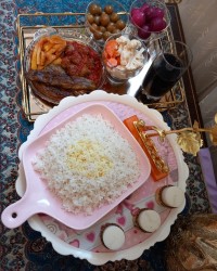 خورشت بادمجان با گوشت قل قلی