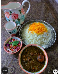 قورمه سبزی مامان پز