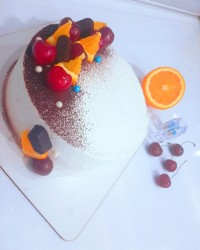 کیک وانیلی
