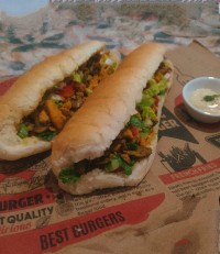 ساندویچ مرغ و قارچ