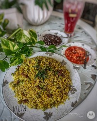 شوید نخود پلو