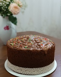 کیک شیر شکلاتی