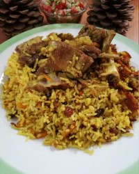 هویج پلو با گوشت