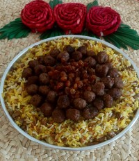 عدس پلوی خوشمزه