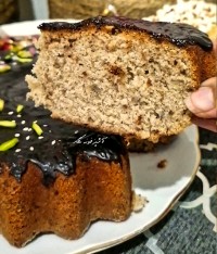 کیک موز و گردو کافی شاپی