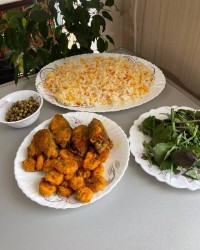 ماهی ومیگو پفکی