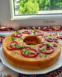 کیک مرغ تابه ای وسوال