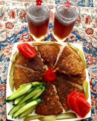 کوکوی لوبیا سبز شام ساده ؛ اما بسی خوشمزه جاتون خالی همراهان خوبم