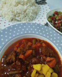 خورشت خوراک لوبیا