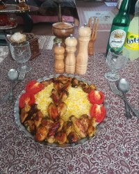 چلو جوجه کباب.