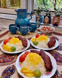 کتلت و برنج