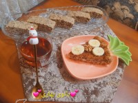 کیک کافی شاپی شکلات نارگیل