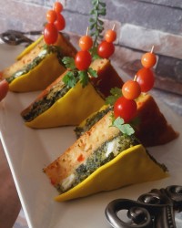 فینگر فود مرغ و اسفناج