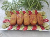 کتلت مرغ با برنج