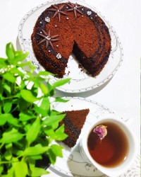 کیک اسفنجی شکلاتی