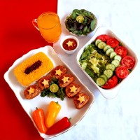 رولت مرغ و گوشت
