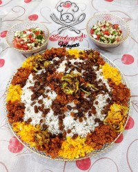 عدس پلو خوشمزم برای مهمونی (کپشن مهم)