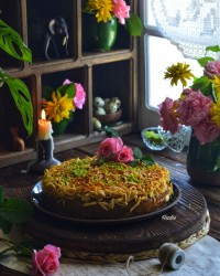 کیک ملکه بادام