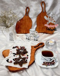 حلوا دورنگ با آرد معمولی (دستورشو کپشن گذاشتم)