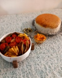 خوراک مرغ وبادمجان دوست داشتی ورق بزن گلم