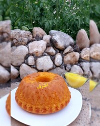 کیک زعفرانی باکرم زعفرانی