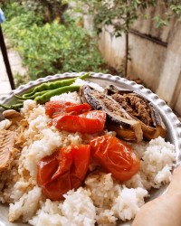 بادمجان شکم پر گیلانی