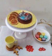 کیک شکلاتی پنبه ای...