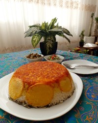 ته چین گوشت قلقلی